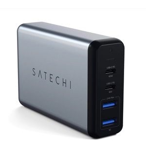 Satechi Dual Type-C PD Travel Charger, Space Gray